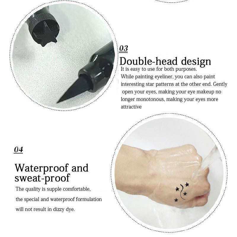 Double-Ended Eyeliner Pen Triangle Stamp