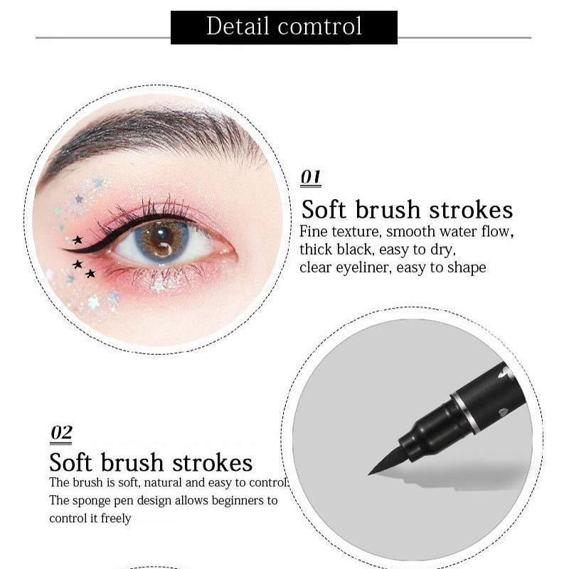 Double-Ended Eyeliner Pen Triangle Stamp