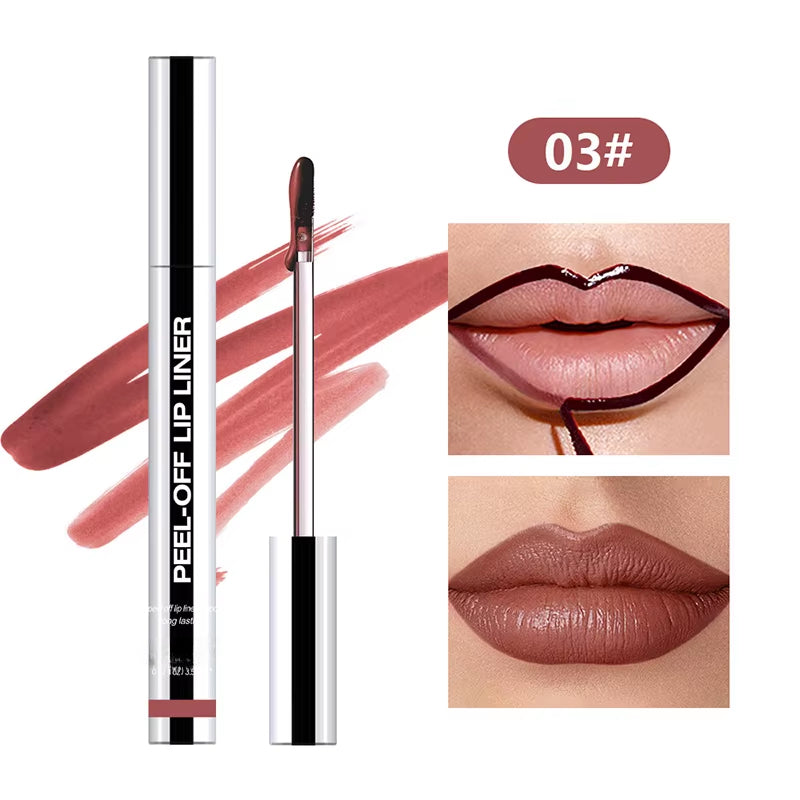 Peel-Off Lip Liner – Waterproof, Long-Lasting Matte Tint & Contour Liner for All-Day Color